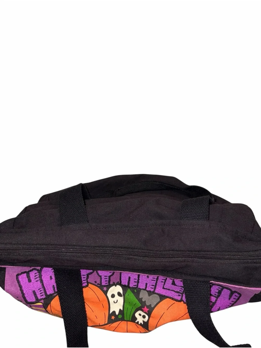 Disney Parks Black Canvas Halloween Tote Bag